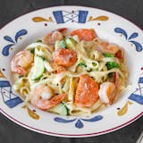 Chicken & Shrimp Carbonara Pasta